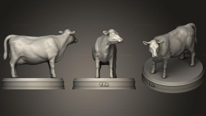 Animal figurines (Cow 01, STKJ_0848) 3D models for cnc